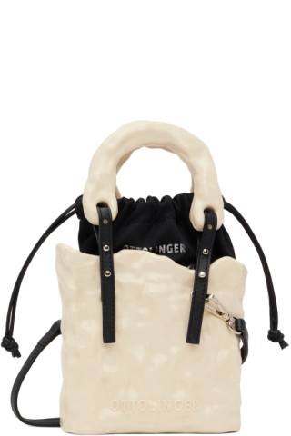 Sac Opéra Vintage Courrèges En Cuir Beige Avec Logo Blanc - Bandoulière - Très Bon état