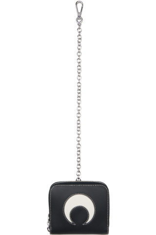 Marine Serre: Black Chain Wallet | SSENSE