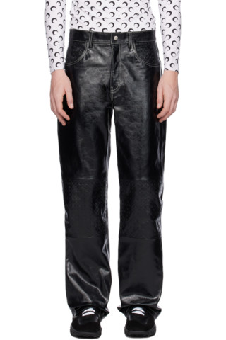 marine serre レザーパンツ