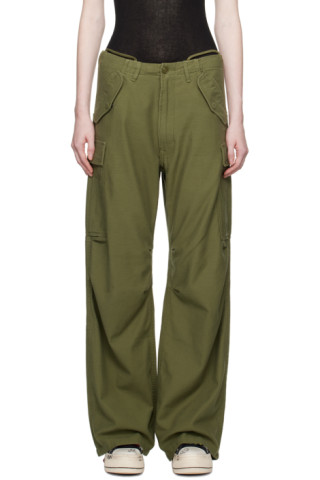 v studio, Pants & Jumpsuits, Wide Legs Womens Cargo Pants 0 Cotton Color  Green Size 10