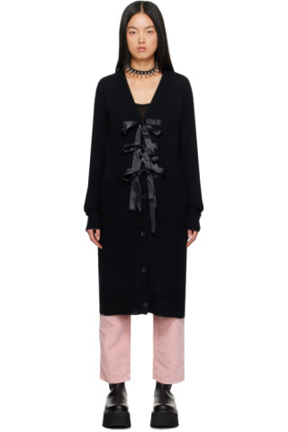 Cardigan R13 En Laine Avec épingles De Sécurité Et Chaînes Argentées - Taille XS, Noir, Occasion Parfait état