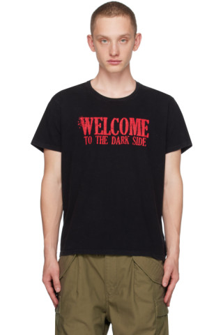 R13: Black 'Welcome To The Dark Side' T-Shirt | SSENSE