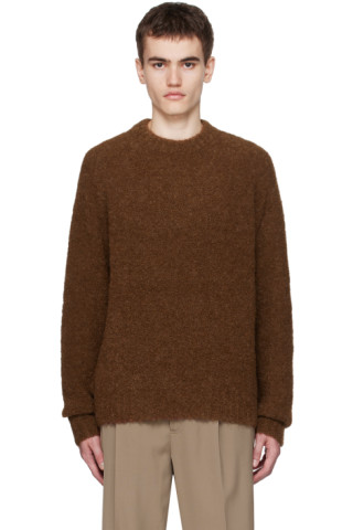 Brown Crewneck Sweater by Berner Kühl on Sale
