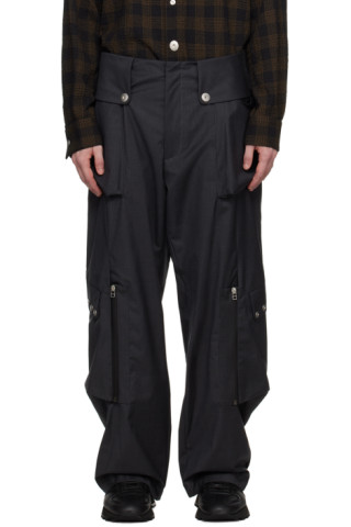 Omar Afridi - Gray Totem Cargo Pants