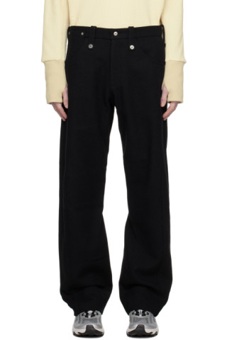 Omar Afridi - Black Twisted Trousers