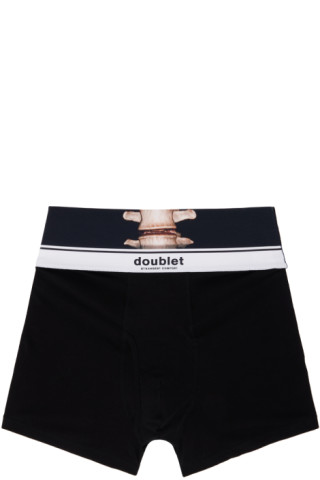 Black Trompe L'Oeil Boxers by Doublet on Sale