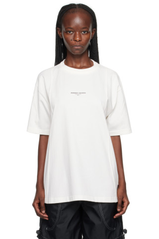 ADER error: White Converse Edition Shapes T-Shirt | SSENSE Canada