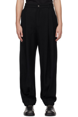 Black Raw Edge Trousers by ADER error on Sale