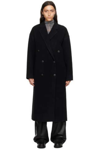 rag & bone: Black Thea Coat | SSENSE