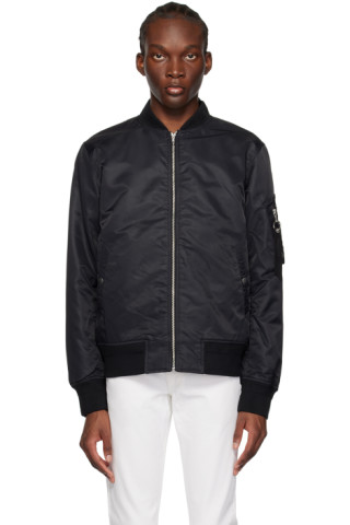 rag & bone: Black Manston Bomber Jacket | SSENSE