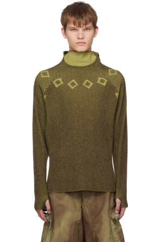 Charlie Constantinou: SSENSE Exclusive Green 66°North Edition Sweater ...