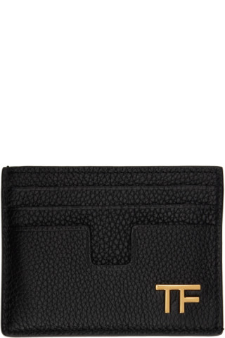 TOM FORD: Black T Line Card Holder | SSENSE