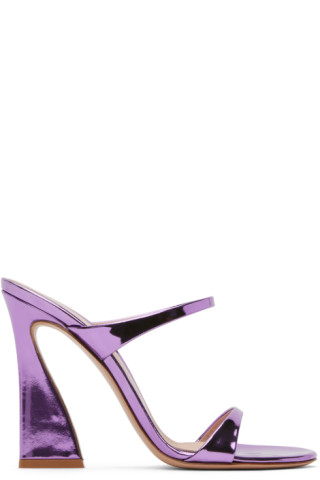 Purple Aura Heeled Sandals by Gianvito Rossi on Sale