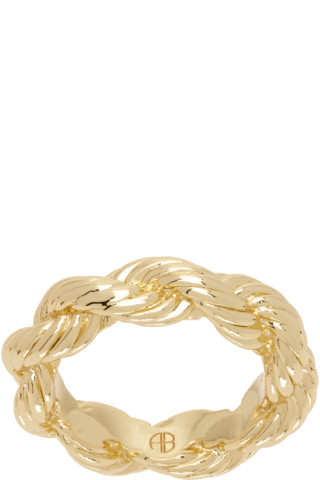 ANINE BING Twist Rope Bracelet - Gold