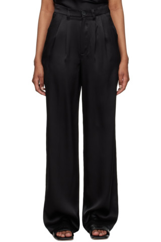【関税込み】ANINE BING ブラック Carrie トラウザーズ ANINE BING Carrie Pant - Black