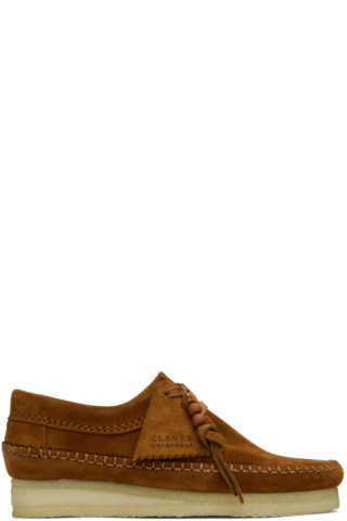 munching Parlament kunstner Clarks Originals: Brown Weaver Derbys | SSENSE Canada