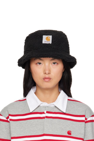 Black Prentis Bucket Hat by Carhartt Work In Progress on Sale