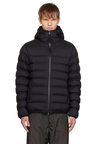 Moncler: Black Arroux Down Jacket | SSENSE