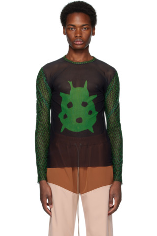 Louis Vuitton Graphic Mesh Long Sleeve T-Shirt