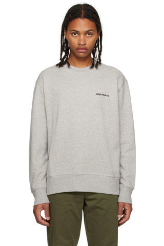 Gray Arne Sweatshirt by NORSE PROJECTS on Sale