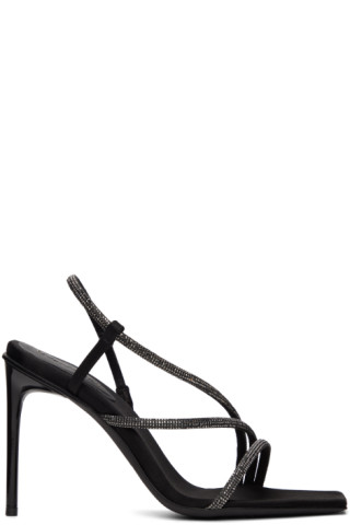 【関税込み】Max Mara ブラック Stark ヒールサンダル 232118F125000_1.jpg