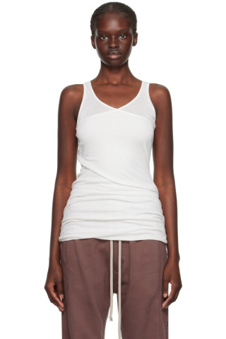 Rick Owens Ziggy Banana Tank Top サイズM Off-White Ziggy Banana Tank Top by Rick Owens on Sale