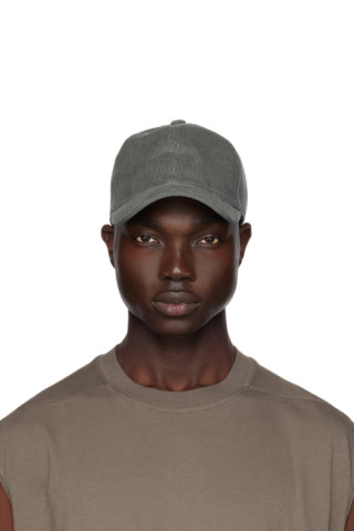 Rick Owens DRKSHDW: Green Baseball Cap | SSENSE