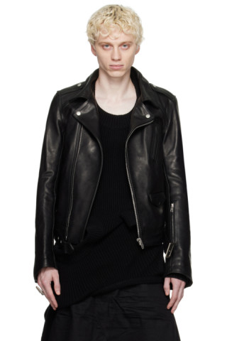 Rick Owens DRKSHDWのブラック Lukes Stooges レザージャケットがセール中