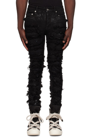 Black Tyrone Jeans by Rick Owens DRKSHDW on Sale