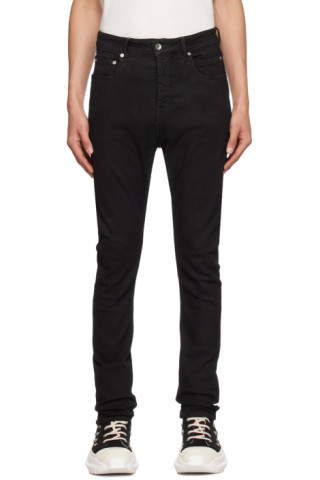 Rick Owens DRKSHDW: Black Detroit Cut Jeans | SSENSE Canada