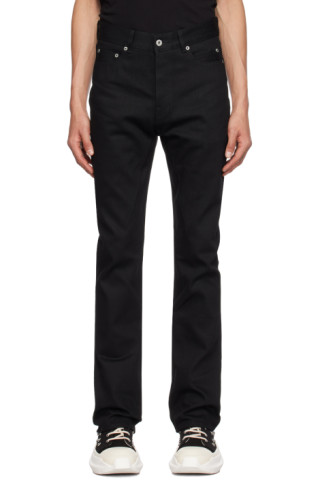 Rick Owens DRKSHDW: Black Jim Cut Jeans | SSENSE Canada