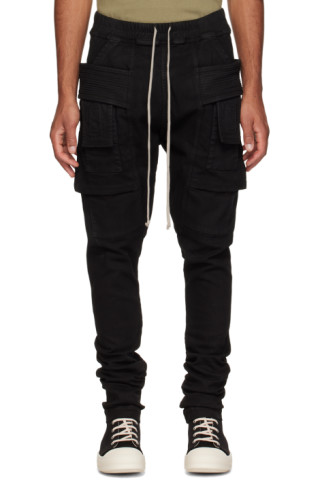 Rick Owens DRKSHDW: Black Luxor Creatch Cargo Pants | SSENSE