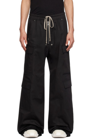 Rick Owens DRKSHDW: Black Double Jumbo Belas Cargo Pants