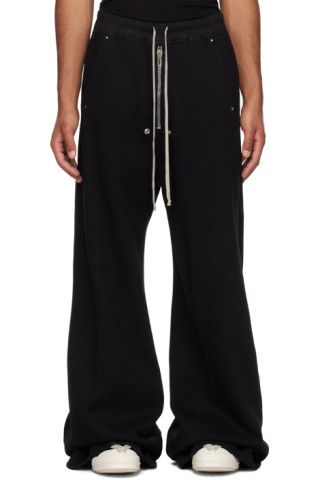 Black Geth Belas Sweatpants by Rick Owens DRKSHDW on Sale