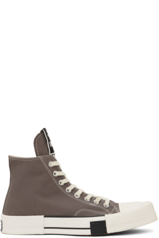 Gray Converse Edition TURBODRK Chuck 70 Sneakers by Rick Owens