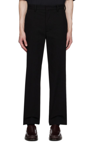 Acne Studios: Black Flag Trousers | SSENSE