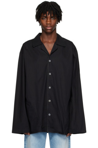 Black Button Up Shirt by Acne Studios on Sale