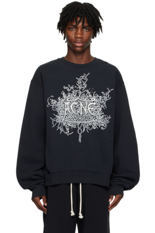 Black Glow-In-The-Dark Sweatshirt by Acne Studios on Sale