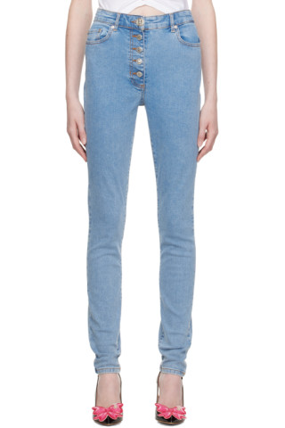 【関税込み】Moschino Jeans ブルー フェードジーンズ Moschino Jeansのブルー フェードジーンズがセール中
