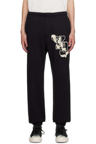 Black Graphic Sweatpants by Y-3 on Sale