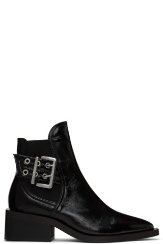 【関税込み】GANNI ブラック Chunky Buckle チェルシーブーツ GANNIのブラック Chunky Buckle チェルシーブーツがセール中