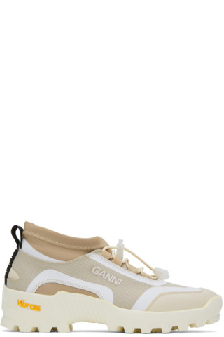 【関税込み】GANNI ベージュ Performance スニーカー Beige Performance Sneakers by GANNI on Sale