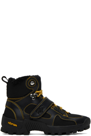 【関税込み】GANNI ブラック Performance Hiking ブーツ Black Performance Hiking Boots by GANNI on Sale