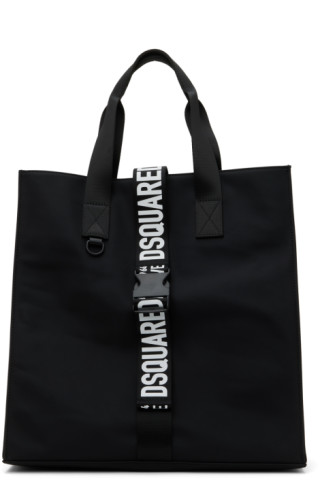 Black Made With Love Tote by Dsquared2 on Sale