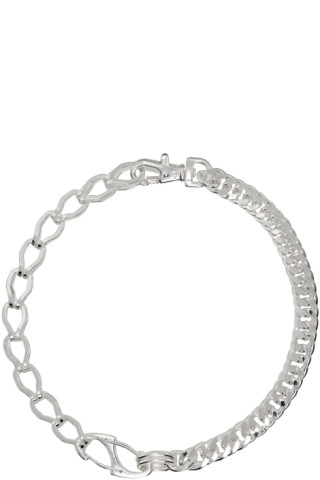 Martine Ali: Silver Reena Chain Necklace | SSENSE