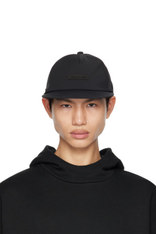 Black Patch Cap by Fear of God ESSENTIALS on Sale