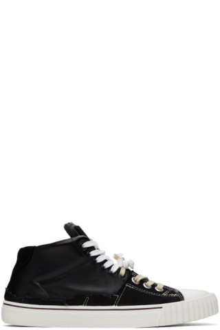 Black New Evolution Sneakers by Maison Margiela on Sale