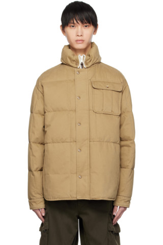 Moncler Genius: Moncler x Palm Angels Brown Fieldrush Short Down Jacket ...