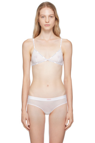 Alexander Wang: White Sheer Bra