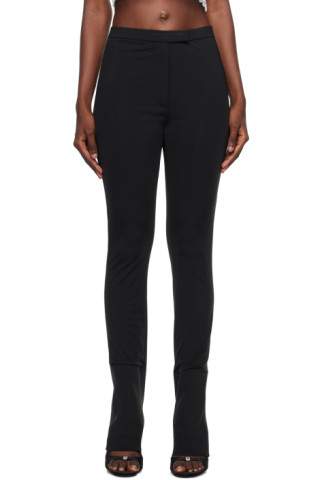 Black Tailored Leggings by Alexander Wang on Sale